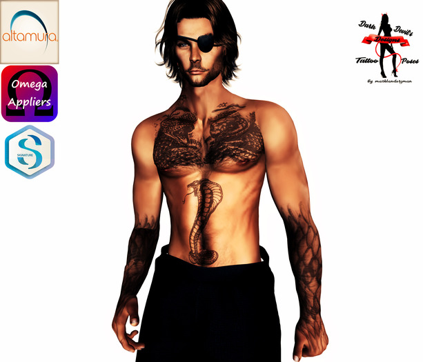 {Dark Devils Designs}Snake Plissken tattoo (BOXED) 1.1