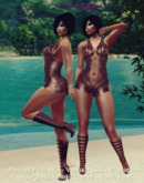 *UT* 5867/8 Mesh Brown Outfit