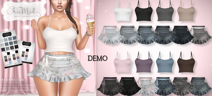 ChicModa // Emma Skirts & Tanks // DEMO (Add Me)