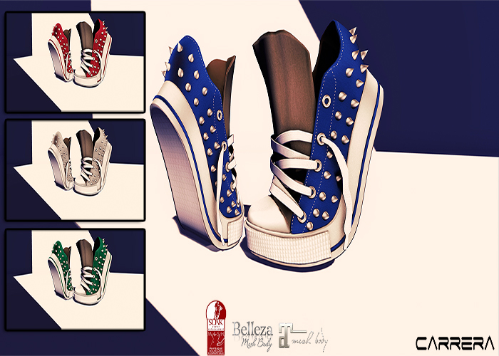 *TIP TOE SNEAKERS W/TEXTURE HUD*