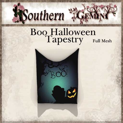 .:SG:. Boo Halloween Tapestry