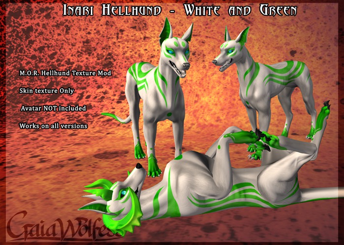 [GWI] Hellhund Texture - Inari White/Green