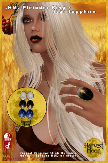 .HM. Pleiades Ring - Star Sapphire [Add and Click]