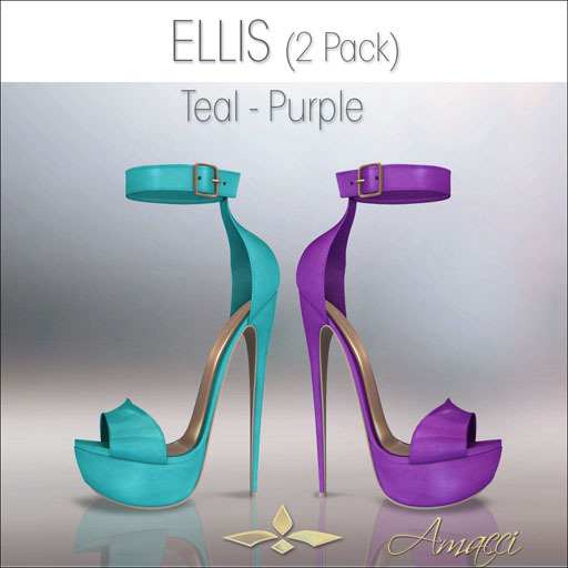 Amacci Shoes - Ellis - Teal/Purple
