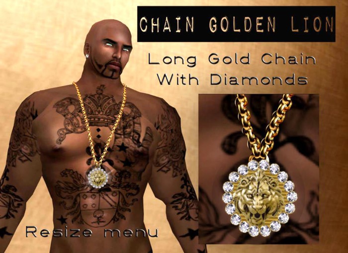 __CHAIN GOLDEN LION
