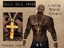 __CHAIN GOLD CROSS