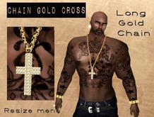 __CHAIN GOLD DIAMONDS CROSS