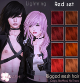 [^.^Ayashi^.^] Lightning hair-Red set
