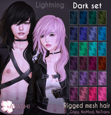 [^.^Ayashi^.^] Lightning hair-Dark set