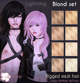 [^.^Ayashi^.^] Lightning hair-Blond set