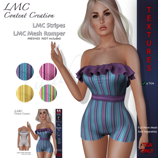 LMC TGA - Stripes - Romper -