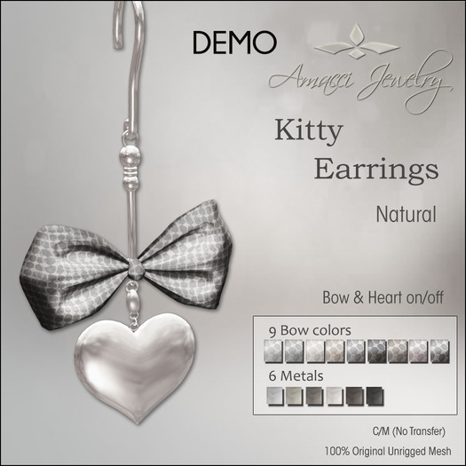 Amacci - Kitty Earrings DEMO