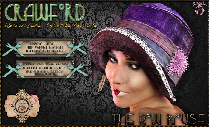 The Row House_"CRAWFORD"  Cloche Hat Box _ADD ME!!!