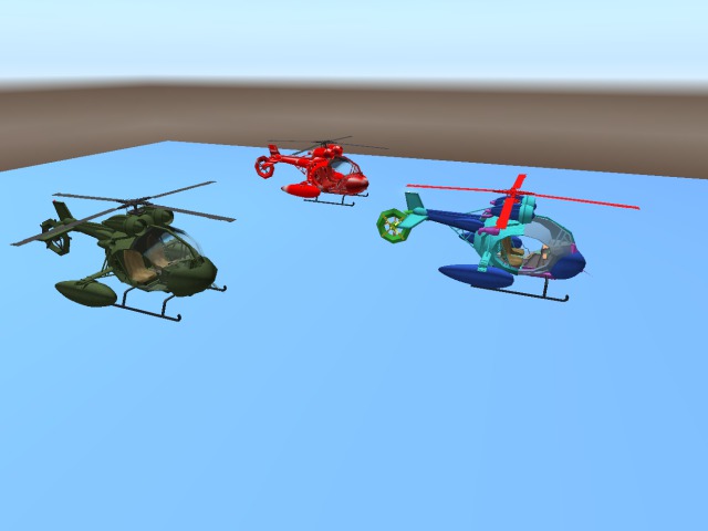 Mesh small helicopter HELI. FULL PERM. Not scripted