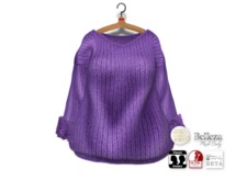 {amiable}Mesh Fur Sleeve Knit Top02