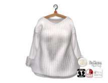 {amiable}Mesh Fur Sleeve Knit Top03