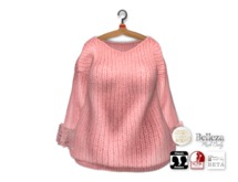 {amiable}Mesh Fur Sleeve Knit Top04