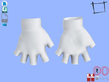 Dae Obj FBX Fingerless Gloves Maitreya, Ocacin Standard, Slink