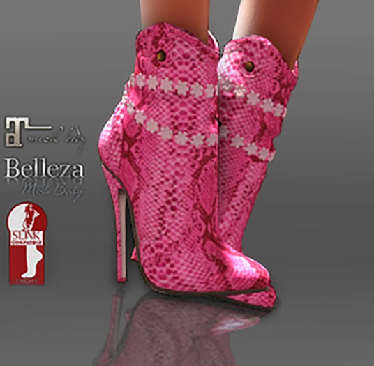 :C:Cotton  Jade boots(pink)