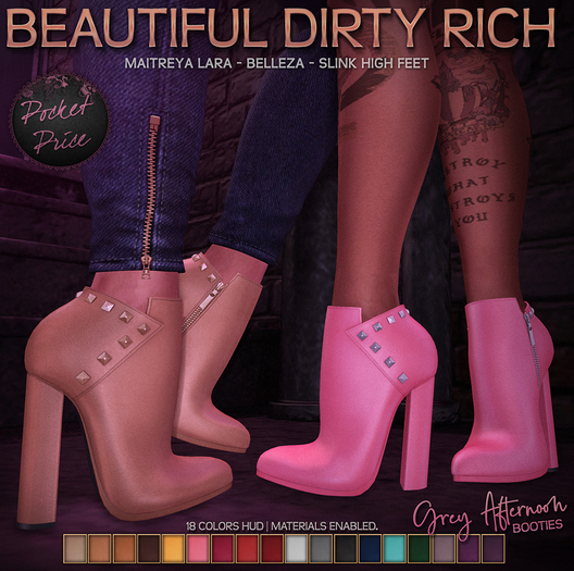[*B.D.R.* OUTLET] Grey Afternoon -Booties-