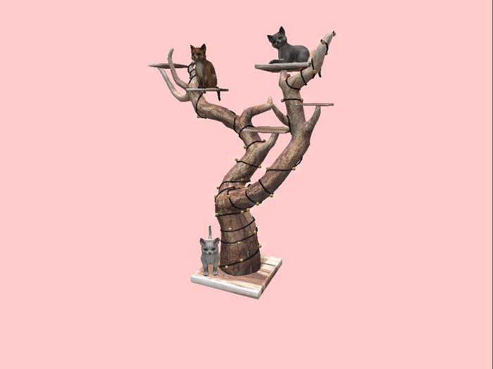 Birdy - Shabby Cats - Tree - Light RARE