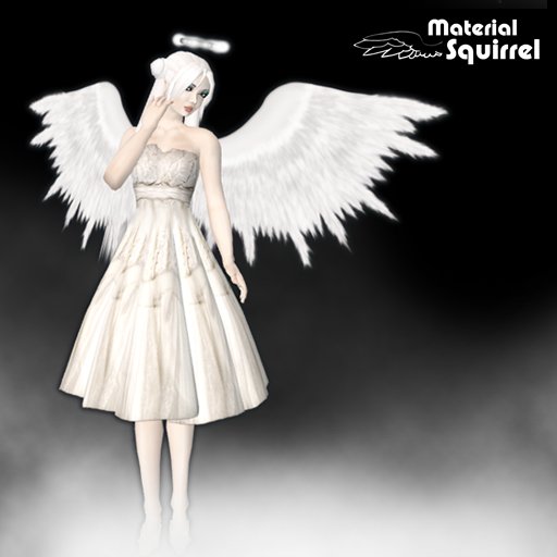 Valoel Angel Wings in Soft Grey - Flexi Scripted Angel Wings