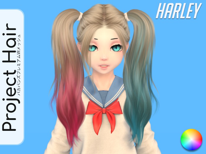 [Project Hair] Harley Quinn (Rigged)