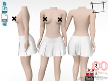 Dae, Obj, FBX and Texture For Pleated Mini School Skirt Slink, Belleza, Maitreya, Tonic