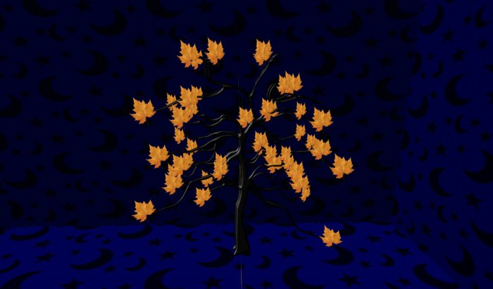 blinking fall leaf tree