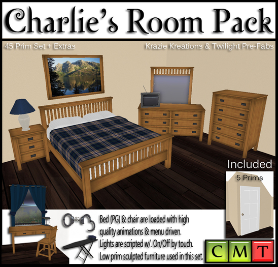 Twiligt Pre-Fabs - Charlie's Room Pack  **Half-Off Sale**