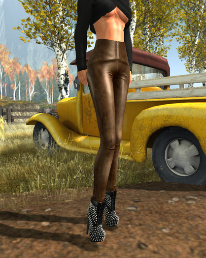 P115 SHEGOTLEGS brown leather