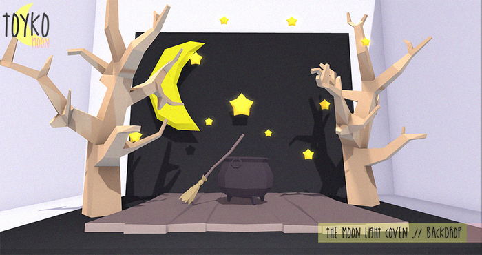 Tokyo Moon. // The Moon Light Coven .// Backdrop