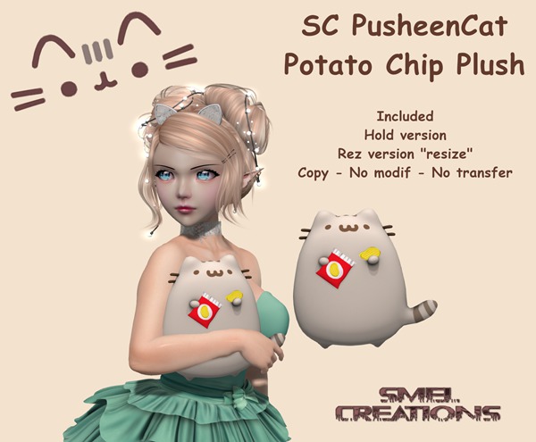 =^.^= SC PusheenCat  - Potato Chip Plush