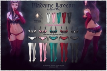 Sweet Thing. Madame Laveau Thigh Highs - Scarlet (Maitreya)