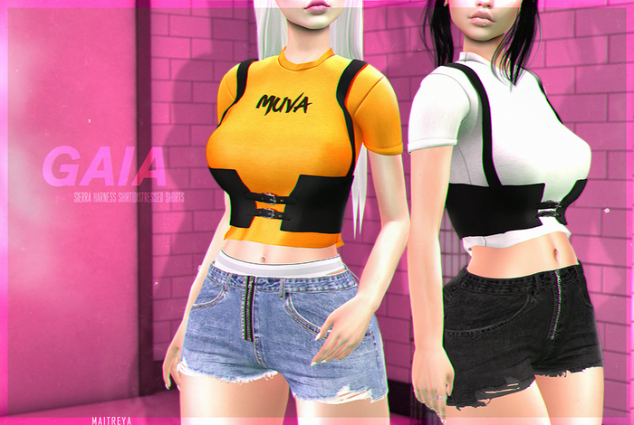 Gaia - Distressed Shorts FULLPACK