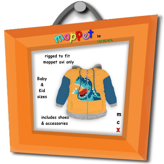 Moppet Goofy Dino Hoodie Set