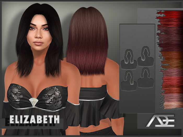 Ade - Elizabeth Hairstyle (Reds)