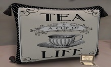 accent Pillow -Tea life