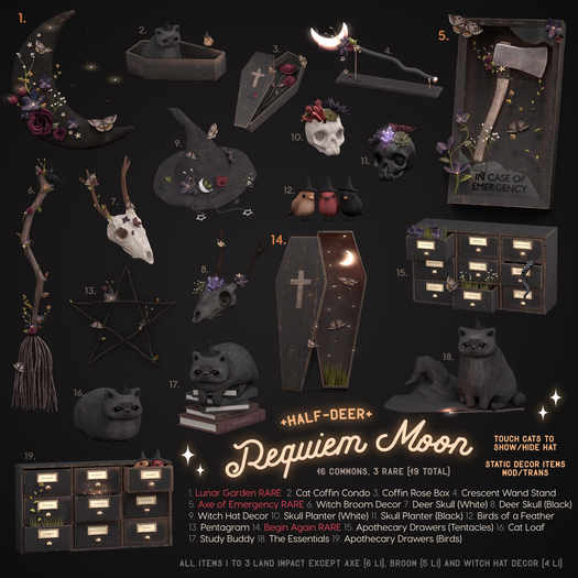 +Half-Deer+ Requiem Moon - Witch Hat Decor