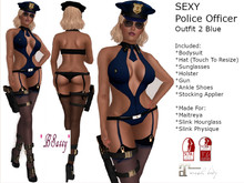 *BSASSY* SEXY POLICE OFFICER 2 BLUE