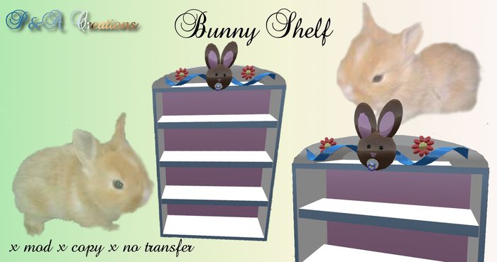 P&A Creations Ozimal Bunny Shelf