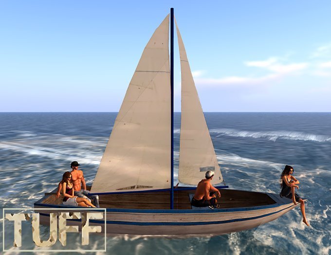 [TUFF] Blue & White Sailboat