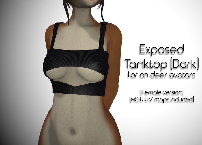 Oh Deer Exposed Tanktop (Dark) (Female)