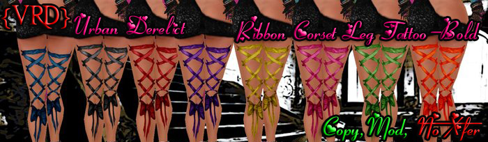 UD Ribbon Leg & Calf tattoo-Fatpack with Appliers