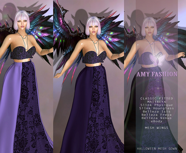 =AF= Halloween Mesh Gown - FATPACK