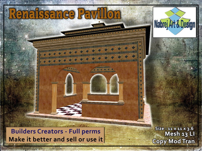 Nabrej Art & Design - Renaissance Pavillon (boxed)