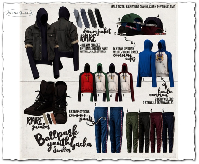 HOODIE 5 [SEMLLER BALLPARK YOUTH GACHA] ONESIZE