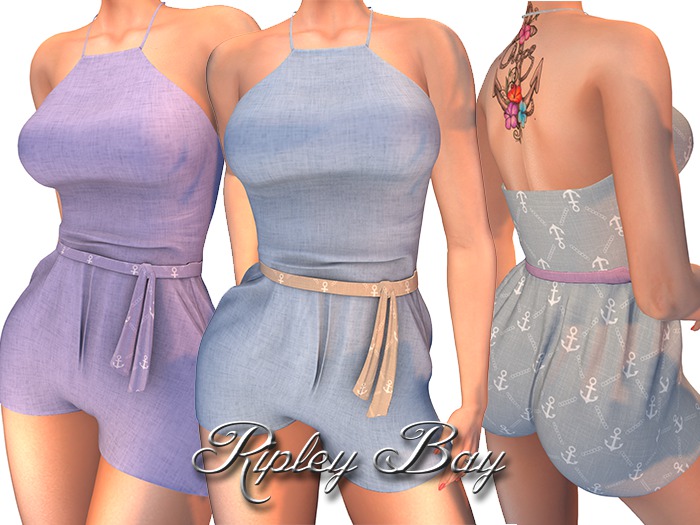 Ripley Bay - Celeste Romper Nautical 2 Set