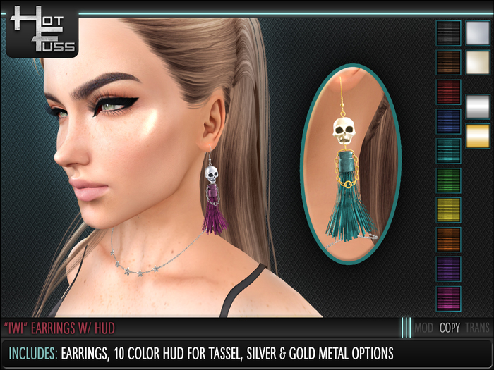 Hot Fuss "Iwi" Earrings - DEMO