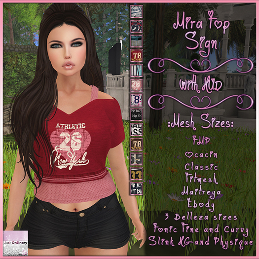 Mira Top With Hud Sign